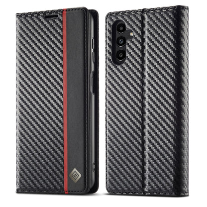 LC.IMEEKE Carbon Fiber Leather Phone Case, For Galaxy S26 FE 5G, For Samsung Galaxy S26+ 5G, For Samsung Galaxy S26 Ultra 5G, For Samsung Galaxy S26 5G, For Samsung Galaxy S25 Edge 5G, For Samsung Galaxy S25 5G, For Samsung Galaxy S25+ 5G              ...