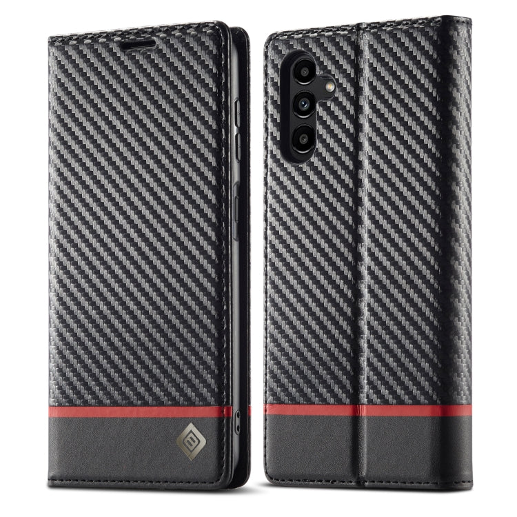 LC.IMEEKE Carbon Fiber Leather Phone Case, For Galaxy S26 FE 5G, For Samsung Galaxy S26+ 5G, For Samsung Galaxy S26 Ultra 5G, For Samsung Galaxy S26 5G, For Samsung Galaxy S25 Edge 5G, For Samsung Galaxy S25 5G, For Samsung Galaxy S25+ 5G              ...