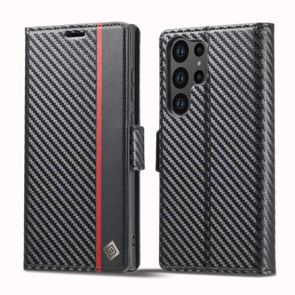 LC.IMEEKE Carbon Fiber Leather Phone Case, For Galaxy S26 FE 5G, For Samsung Galaxy S26+ 5G, For Samsung Galaxy S26 Ultra 5G, For Samsung Galaxy S26 5G, For Samsung Galaxy S25 Edge 5G, For Samsung Galaxy S25 5G, For Samsung Galaxy S25+ 5G              ...