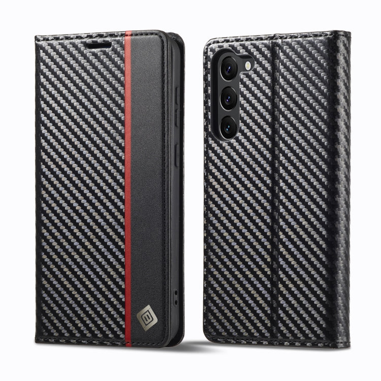LC.IMEEKE Carbon Fiber Leather Phone Case, For Galaxy S26 FE 5G, For Samsung Galaxy S26+ 5G, For Samsung Galaxy S26 Ultra 5G, For Samsung Galaxy S26 5G, For Samsung Galaxy S25 Edge 5G, For Samsung Galaxy S25 5G, For Samsung Galaxy S25+ 5G              ...
