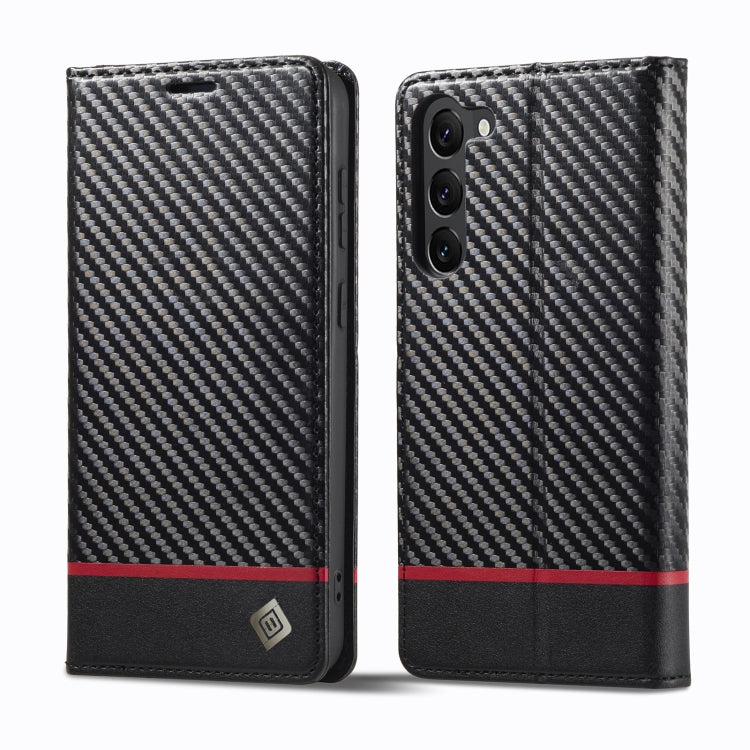 LC.IMEEKE Carbon Fiber Leather Phone Case, For Galaxy S26 FE 5G, For Samsung Galaxy S26+ 5G, For Samsung Galaxy S26 Ultra 5G, For Samsung Galaxy S26 5G, For Samsung Galaxy S25 Edge 5G, For Samsung Galaxy S25 5G, For Samsung Galaxy S25+ 5G              ...