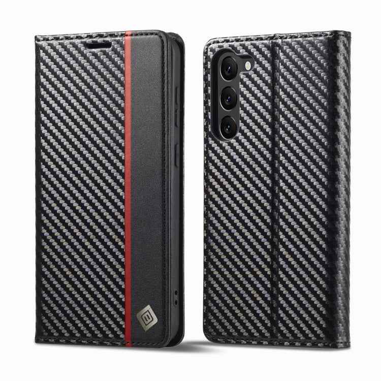 LC.IMEEKE Carbon Fiber Leather Phone Case, For Samsung Galaxy S26+ 5G, For Samsung Galaxy S26 Ultra 5G, For Samsung Galaxy S26 5G, For Samsung Galaxy S25 Edge 5G, For Samsung Galaxy S25 5G, For Samsung Galaxy S25+ 5G, For Samsung Galaxy S25 Ultra 5G   ...