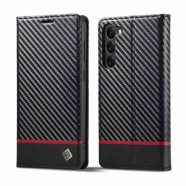 LC.IMEEKE Carbon Fiber Leather Phone Case, For Samsung Galaxy S26+ 5G, For Samsung Galaxy S26 Ultra 5G, For Samsung Galaxy S26 5G, For Samsung Galaxy S25 Edge 5G, For Samsung Galaxy S25 5G, For Samsung Galaxy S25+ 5G, For Samsung Galaxy S25 Ultra 5G   ...
