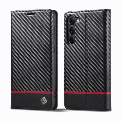 LC.IMEEKE Carbon Fiber Leather Phone Case, For Galaxy S26 FE 5G, For Samsung Galaxy S26+ 5G, For Samsung Galaxy S26 Ultra 5G, For Samsung Galaxy S26 5G, For Samsung Galaxy S25 Edge 5G, For Samsung Galaxy S25 5G, For Samsung Galaxy S25+ 5G              ...