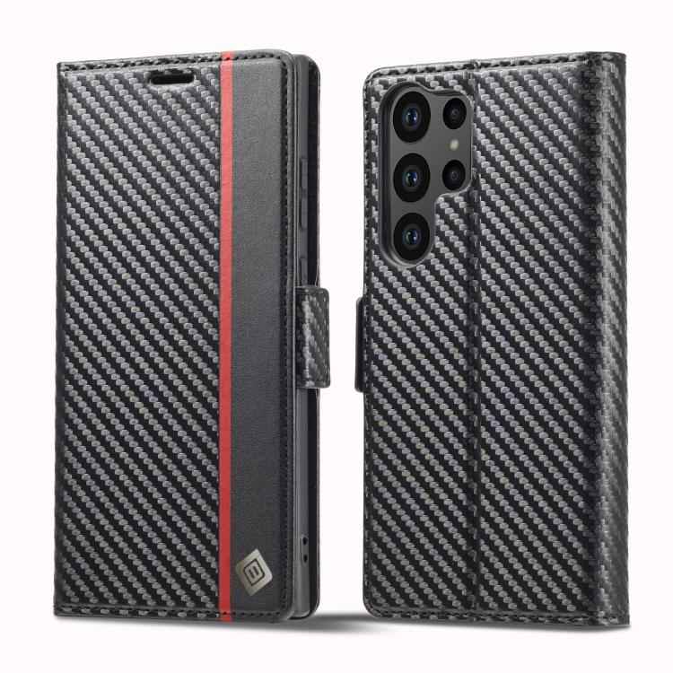 LC.IMEEKE Carbon Fiber Leather Phone Case, For Samsung Galaxy S26+ 5G, For Samsung Galaxy S26 Ultra 5G, For Samsung Galaxy S26 5G, For Samsung Galaxy S25 Edge 5G, For Samsung Galaxy S25 5G, For Samsung Galaxy S25+ 5G, For Samsung Galaxy S25 Ultra 5G   ...