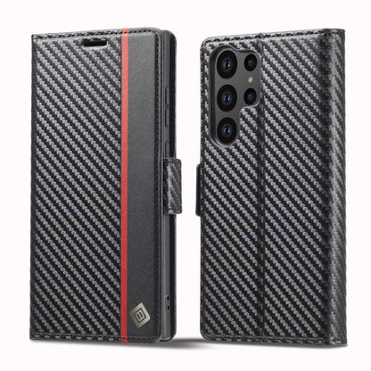 LC.IMEEKE Carbon Fiber Leather Phone Case, For Galaxy S26 FE 5G, For Samsung Galaxy S26+ 5G, For Samsung Galaxy S26 Ultra 5G, For Samsung Galaxy S26 5G, For Samsung Galaxy S25 Edge 5G, For Samsung Galaxy S25 5G, For Samsung Galaxy S25+ 5G              ...