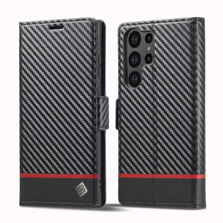 LC.IMEEKE Carbon Fiber Leather Phone Case, For Samsung Galaxy S26+ 5G, For Samsung Galaxy S26 Ultra 5G, For Samsung Galaxy S26 5G, For Samsung Galaxy S25 Edge 5G, For Samsung Galaxy S25 5G, For Samsung Galaxy S25+ 5G, For Samsung Galaxy S25 Ultra 5G   ...