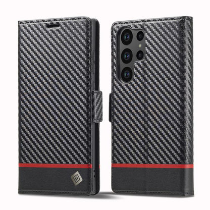 LC.IMEEKE Carbon Fiber Leather Phone Case, For Galaxy S26 FE 5G, For Samsung Galaxy S26+ 5G, For Samsung Galaxy S26 Ultra 5G, For Samsung Galaxy S26 5G, For Samsung Galaxy S25 Edge 5G, For Samsung Galaxy S25 5G, For Samsung Galaxy S25+ 5G              ...
