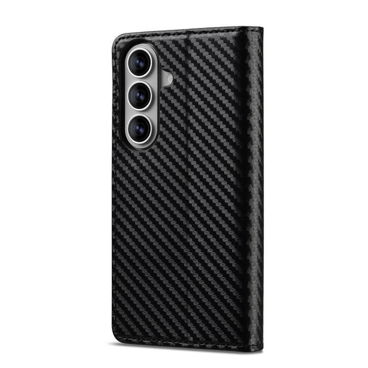 LC.IMEEKE Carbon Fiber Leather Phone Case, For Galaxy S26 FE 5G, For Samsung Galaxy S26+ 5G, For Samsung Galaxy S26 Ultra 5G, For Samsung Galaxy S26 5G, For Samsung Galaxy S25 Edge 5G, For Samsung Galaxy S25 5G, For Samsung Galaxy S25+ 5G              ...