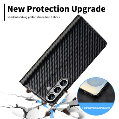 LC.IMEEKE Carbon Fiber Leather Phone Case, For Galaxy S26 FE 5G, For Samsung Galaxy S26+ 5G, For Samsung Galaxy S26 Ultra 5G, For Samsung Galaxy S26 5G, For Samsung Galaxy S25 Edge 5G, For Samsung Galaxy S25 5G, For Samsung Galaxy S25+ 5G              ...