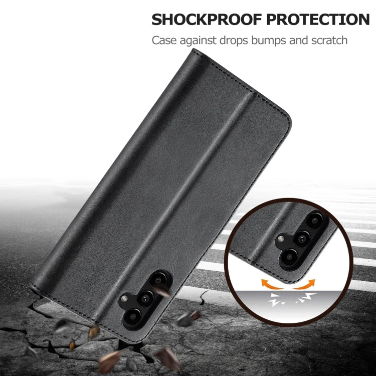 LC.IMEEKE Calf Texture Leather Phone Case, For Samsung Galaxy S24 FE 5G