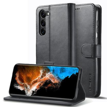 LC.IMEEKE Calf Texture Leather Phone Case, For Galaxy S26 FE 5G, For Samsung Galaxy S26+ 5G, For Samsung Galaxy S26 Ultra 5G, For Samsung Galaxy S26 5G, For Samsung Galaxy S25 FE 5G, For Samsung Galaxy S25 Edge 5G, For Samsung Galaxy S25 5G            ...