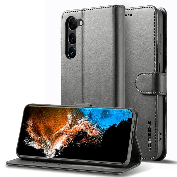 LC.IMEEKE Calf Texture Leather Phone Case, For Galaxy S26 FE 5G, For Samsung Galaxy S26+ 5G, For Samsung Galaxy S26 Ultra 5G, For Samsung Galaxy S26 5G, For Samsung Galaxy S25 FE 5G, For Samsung Galaxy S25 Edge 5G, For Samsung Galaxy S25 5G            ...