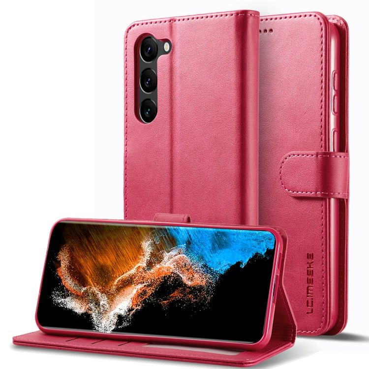 LC.IMEEKE Calf Texture Leather Phone Case, For Galaxy S26 FE 5G, For Samsung Galaxy S26+ 5G, For Samsung Galaxy S26 Ultra 5G, For Samsung Galaxy S26 5G, For Samsung Galaxy S25 FE 5G, For Samsung Galaxy S25 Edge 5G, For Samsung Galaxy S25 5G            ...