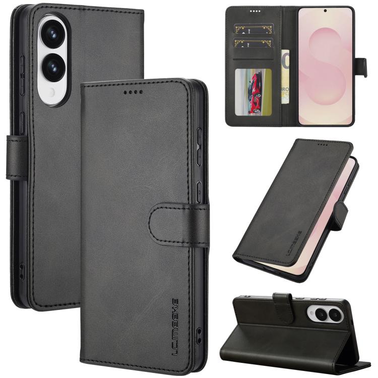 LC.IMEEKE Calf Texture Leather Phone Case, For Samsung Galaxy S26+ 5G, For Samsung Galaxy S26 Ultra 5G, For Samsung Galaxy S26 5G, For Samsung Galaxy S25 FE 5G, For Samsung Galaxy S25 Edge 5G, For Samsung Galaxy S25 5G, For Samsung Galaxy S25+ 5G      ...