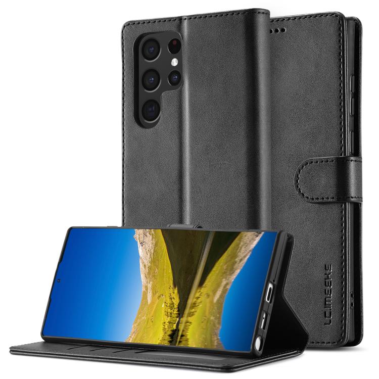 LC.IMEEKE Calf Texture Leather Phone Case, For Galaxy S26 FE 5G, For Samsung Galaxy S26+ 5G, For Samsung Galaxy S26 Ultra 5G, For Samsung Galaxy S26 5G, For Samsung Galaxy S25 FE 5G, For Samsung Galaxy S25 Edge 5G, For Samsung Galaxy S25 5G            ...
