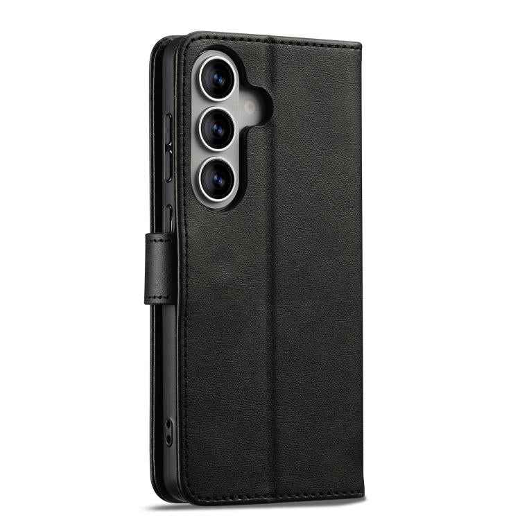 LC.IMEEKE Calf Texture Leather Phone Case, For Samsung Galaxy S26+ 5G, For Samsung Galaxy S26 Ultra 5G, For Samsung Galaxy S26 5G, For Samsung Galaxy S25 FE 5G, For Samsung Galaxy S25 Edge 5G, For Samsung Galaxy S25 5G, For Samsung Galaxy S25+ 5G      ...