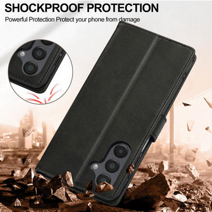 LC.IMEEKE Calf Texture Leather Phone Case, For Galaxy S26 FE 5G, For Samsung Galaxy S26+ 5G, For Samsung Galaxy S26 Ultra 5G, For Samsung Galaxy S26 5G, For Samsung Galaxy S25 FE 5G, For Samsung Galaxy S25 Edge 5G, For Samsung Galaxy S25 5G            ...