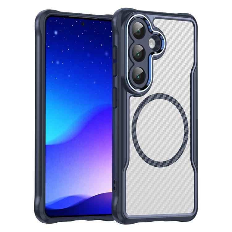 Carbon Fiber Texture MagSafe Translucent Phone Case, For Samsung Galaxy S26+ 5G, For Samsung Galaxy S26 Edge 5G, For Samsung Galaxy S26 Ultra 5G, For Samsung Galaxy S26 5G, For Samsung Galaxy S25 FE 5G, For Samsung Galaxy S25 5G                        ...