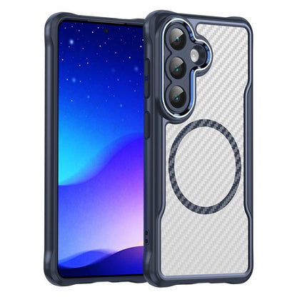 Carbon Fiber Texture MagSafe Translucent Phone Case, For Samsung Galaxy S26+ 5G, For Samsung Galaxy S26 Edge 5G, For Samsung Galaxy S26 Ultra 5G, For Samsung Galaxy S26 5G, For Samsung Galaxy S25 FE 5G, For Samsung Galaxy S24 FE 5G