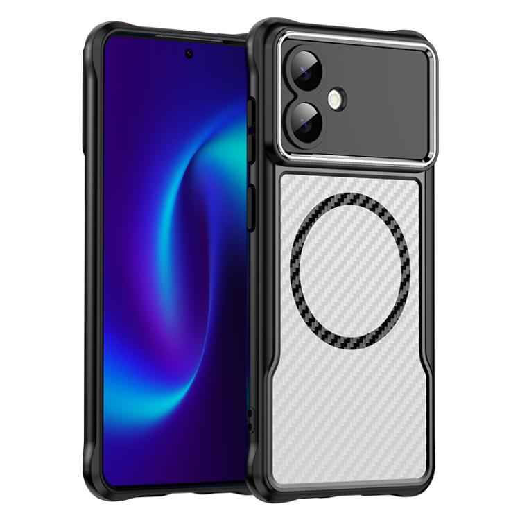 Carbon Fiber Texture MagSafe Translucent Phone Case, For Samsung Galaxy S26+ 5G, For Samsung Galaxy S26 Edge 5G, For Samsung Galaxy S26 Ultra 5G, For Samsung Galaxy S26 5G, For Samsung Galaxy S25 FE 5G, For Samsung Galaxy S25 5G                        ...
