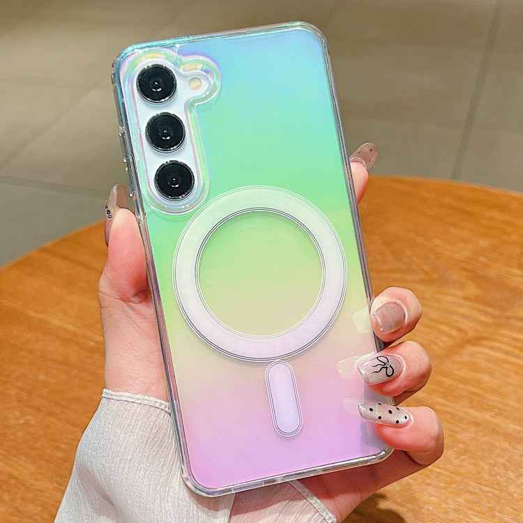 Gradient Color MagSafe Airbag Full Coverage Phone Case, For Samsung Galaxy S26+ 5G, For Samsung Galaxy S26 Ultra 5G, For Samsung Galaxy S26 5G, For Samsung Galaxy S25 FE 5G, For Samsung Galaxy S25 Edge 5G, For Samsung Galaxy S25 5G                     ...