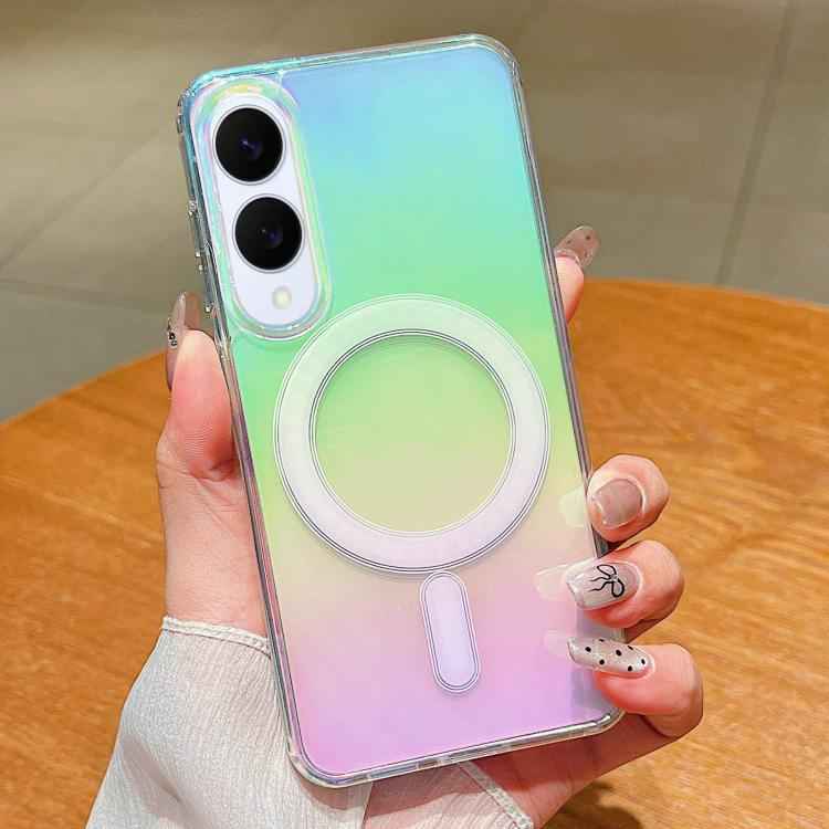 Gradient Color MagSafe Airbag Full Coverage Phone Case, For Samsung Galaxy S26+ 5G, For Samsung Galaxy S26 Ultra 5G, For Samsung Galaxy S26 5G, For Samsung Galaxy S25 FE 5G, For Samsung Galaxy S25 Edge 5G, For Samsung Galaxy S25 5G                     ...