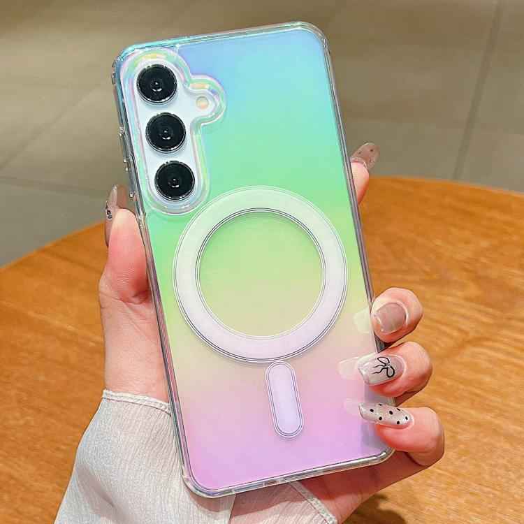 Gradient Color MagSafe Airbag Full Coverage Phone Case, For Samsung Galaxy S26+ 5G, For Samsung Galaxy S26 Ultra 5G, For Samsung Galaxy S26 5G, For Samsung Galaxy S25 FE 5G, For Samsung Galaxy S25 Edge 5G, For Samsung Galaxy S25 5G                     ...