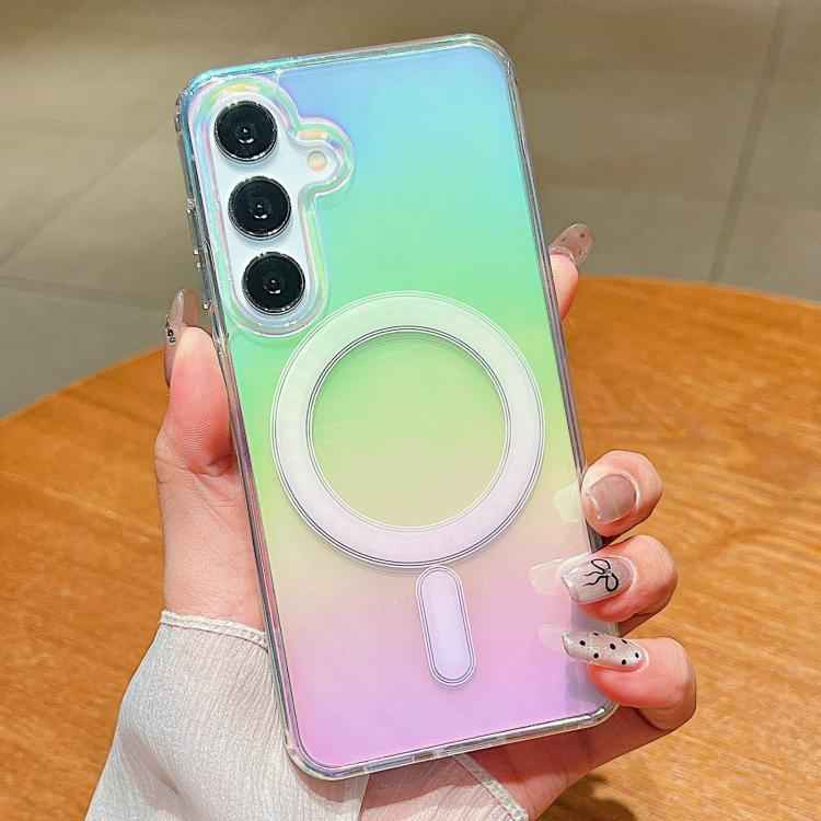 Gradient Color MagSafe Airbag Full Coverage Phone Case, For Samsung Galaxy S26+ 5G, For Samsung Galaxy S26 Ultra 5G, For Samsung Galaxy S26 5G, For Samsung Galaxy S25 FE 5G, For Samsung Galaxy S25 Edge 5G, For Samsung Galaxy S25 5G                     ...