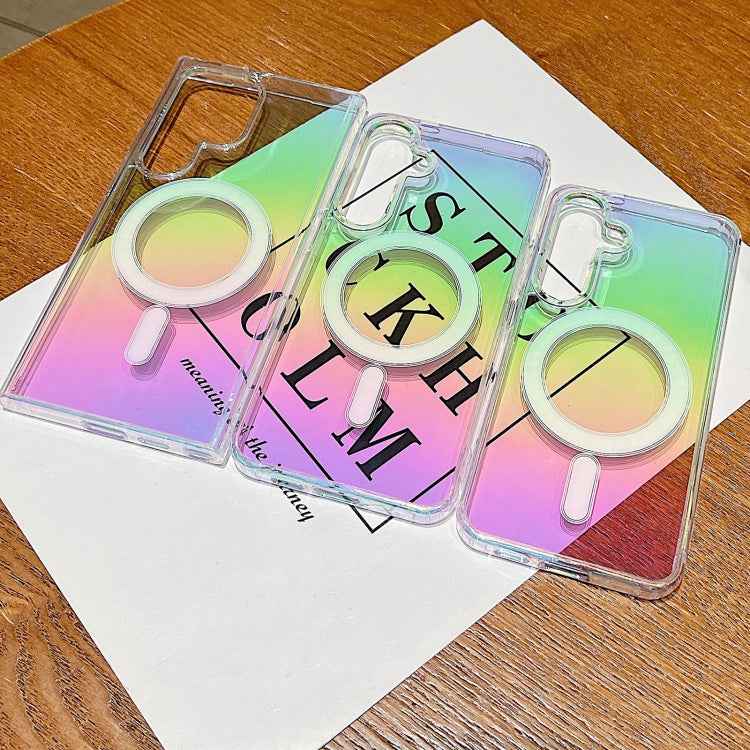 Gradient Color MagSafe Airbag Full Coverage Phone Case, For Samsung Galaxy S26+ 5G, For Samsung Galaxy S26 Ultra 5G, For Samsung Galaxy S26 5G, For Samsung Galaxy S25 FE 5G, For Samsung Galaxy S25 Edge 5G, For Samsung Galaxy S25 5G                     ...