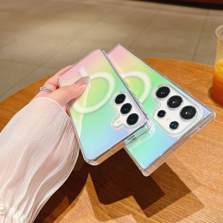 Gradient Color MagSafe Airbag Full Coverage Phone Case, For Samsung Galaxy S26+ 5G, For Samsung Galaxy S26 Ultra 5G, For Samsung Galaxy S26 5G, For Samsung Galaxy S25 FE 5G, For Samsung Galaxy S25 Edge 5G, For Samsung Galaxy S25 5G                     ...