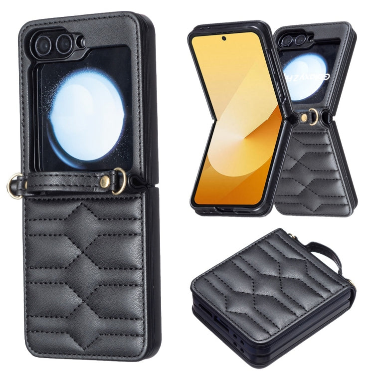 V-shaped Crossbody Lanyard Leather Phone Case