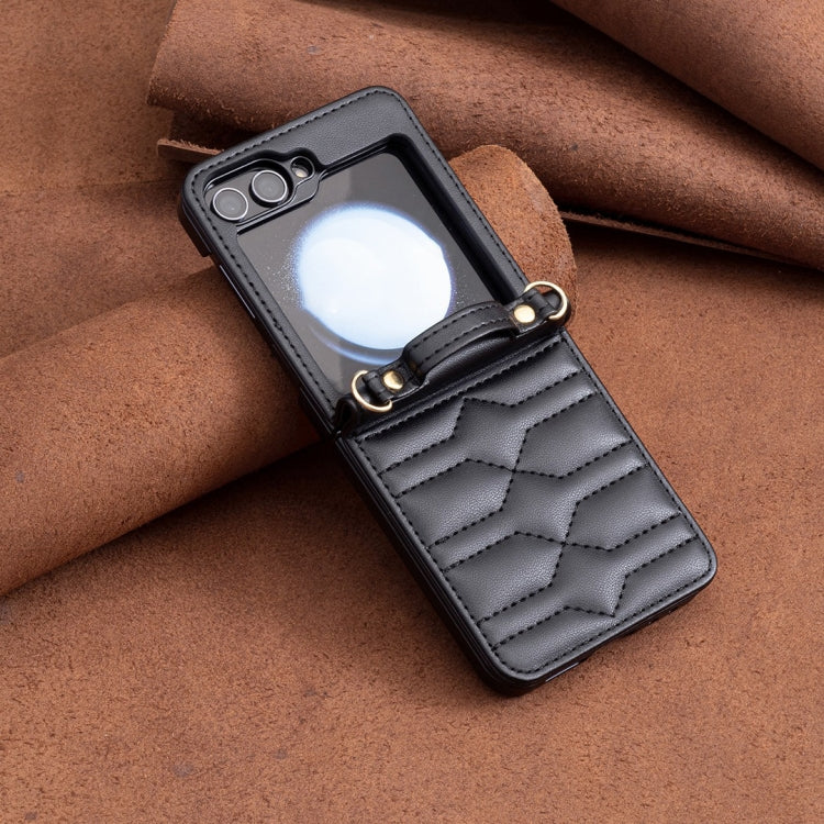 V-shaped Crossbody Lanyard Leather Phone Case