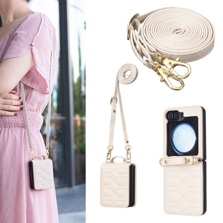 V-shaped Crossbody Lanyard Leather Phone Case