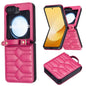 V-shaped Crossbody Lanyard Leather Phone Case, For Galaxy Z Flip8 5G, For Samsung Galaxy Z Flip7 FE / Flip6, For Samsung Galaxy Z Flip7, For Samsung Galaxy Z Flip5, For Samsung Galaxy Z Flip4, For Samsung Galaxy Z Flip3