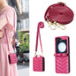 Wave-shaped Crossbody Lanyard Leather Phone Case, For Galaxy Z Flip8 5G, For Samsung Galaxy Z Flip7 FE / Flip6, For Samsung Galaxy Z Flip7, For Samsung Galaxy Z Flip5, For Samsung Galaxy Z Flip4, For Samsung Galaxy Z Flip3
