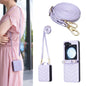 Wave-shaped Crossbody Lanyard Leather Phone Case, For Galaxy Z Flip8 5G, For Samsung Galaxy Z Flip7 FE / Flip6, For Samsung Galaxy Z Flip7, For Samsung Galaxy Z Flip5, For Samsung Galaxy Z Flip4, For Samsung Galaxy Z Flip3