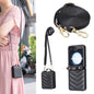 Wave-shaped Crossbody Lanyard Leather Phone Case, For Galaxy Z Flip8 5G, For Samsung Galaxy Z Flip7 FE / Flip6, For Samsung Galaxy Z Flip7, For Samsung Galaxy Z Flip5, For Samsung Galaxy Z Flip4, For Samsung Galaxy Z Flip3