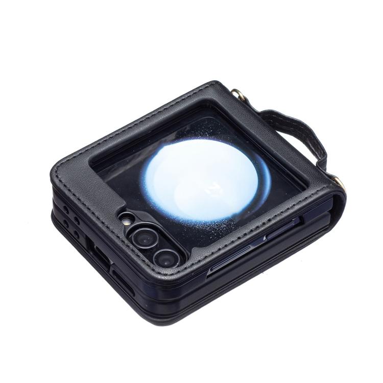 Square-shaped Crossbody Lanyard Leather Phone Case