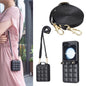 Square-shaped Crossbody Lanyard Leather Phone Case, For Galaxy Z Flip8 5G, For Samsung Galaxy Z Flip7, For Samsung Galaxy Z Flip6, For Samsung Galaxy Z Flip5, For Samsung Galaxy Z Flip4, For Samsung Galaxy Z Flip3