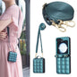 Square-shaped Crossbody Lanyard Leather Phone Case, For Galaxy Z Flip8 5G, For Samsung Galaxy Z Flip7, For Samsung Galaxy Z Flip6, For Samsung Galaxy Z Flip5, For Samsung Galaxy Z Flip4, For Samsung Galaxy Z Flip3