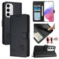 Cat Rat Embossed Pattern RFID Leather Phone Case with Lanyard, For Samsung Galaxy S25 Ultra 5G, For Samsung Galaxy S24 FE 5G