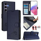 Cat Rat Embossed Pattern RFID Leather Phone Case with Lanyard, For Galaxy S26 FE 5G, For Samsung Galaxy S26+ 5G, For Samsung Galaxy S26 Edge 5G, For Samsung Galaxy S26 Ultra 5G, For Samsung Galaxy S26 5G, For Samsung Galaxy S25 Edge 5G                 ...