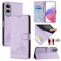 Cat Rat Embossed Pattern RFID Leather Phone Case with Lanyard, For Galaxy S26 FE 5G, For Samsung Galaxy S26+ 5G, For Samsung Galaxy S26 Edge 5G, For Samsung Galaxy S26 Ultra 5G, For Samsung Galaxy S26 5G, For Samsung Galaxy S25 Edge 5G                 ...