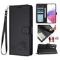 Cat Rat Embossed Pattern RFID Leather Phone Case with Lanyard, For Galaxy S26 FE 5G, For Samsung Galaxy S26+ 5G, For Samsung Galaxy S26 Edge 5G, For Samsung Galaxy S26 Ultra 5G, For Samsung Galaxy S26 5G, For Samsung Galaxy S25 Edge 5G                 ...
