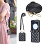 Rhombus-shaped Crossbody Lanyard Leather Phone Case, For Galaxy Z Flip8 5G, For Samsung Galaxy Z Flip7 FE / Flip6, For Samsung Galaxy Z Flip7, For Samsung Galaxy Z Flip5, For Samsung Galaxy Z Flip4, For Samsung Galaxy Z Flip3