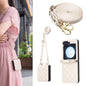 Rhombus-shaped Crossbody Lanyard Leather Phone Case, For Galaxy Z Flip8 5G, For Samsung Galaxy Z Flip7 FE / Flip6, For Samsung Galaxy Z Flip7, For Samsung Galaxy Z Flip5, For Samsung Galaxy Z Flip4, For Samsung Galaxy Z Flip3
