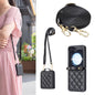 Rhombus-shaped Crossbody Lanyard Leather Phone Case, For Galaxy Z Flip8 5G, For Samsung Galaxy Z Flip7 FE / Flip6, For Samsung Galaxy Z Flip7, For Samsung Galaxy Z Flip5, For Samsung Galaxy Z Flip4, For Samsung Galaxy Z Flip3