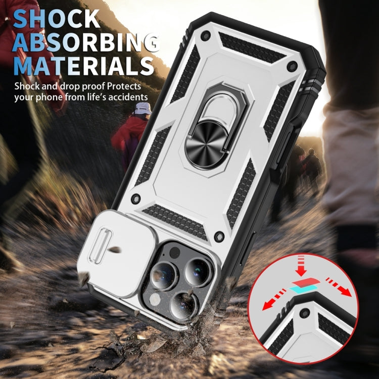 Sliding Camshield TPU + PC Phone Case with Holder