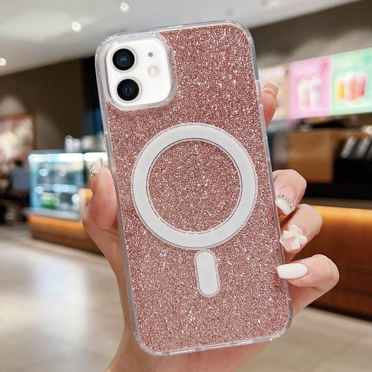 Acrylic Transparent Glitter MagSafe Phone Case